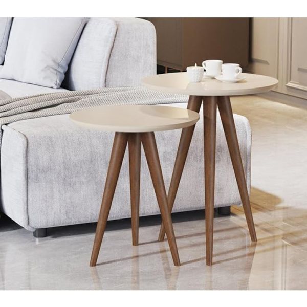 Mesa de Apoio Luxo 8003 Pés Palito Perola JB Bechara