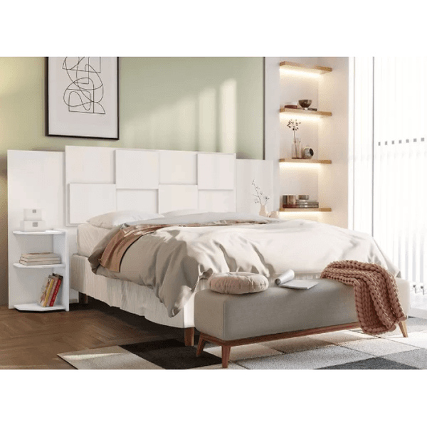 Cabeceira Firenze Fit Casal/Queen Branca Conquista