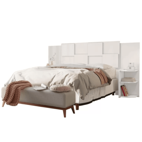 Cabeceira Firenze Fit Casal/Queen Branca Conquista