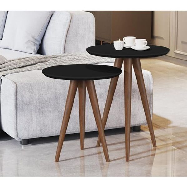 Mesa de Apoio Luxo 8003 Pés Palito Preto JB Bechara