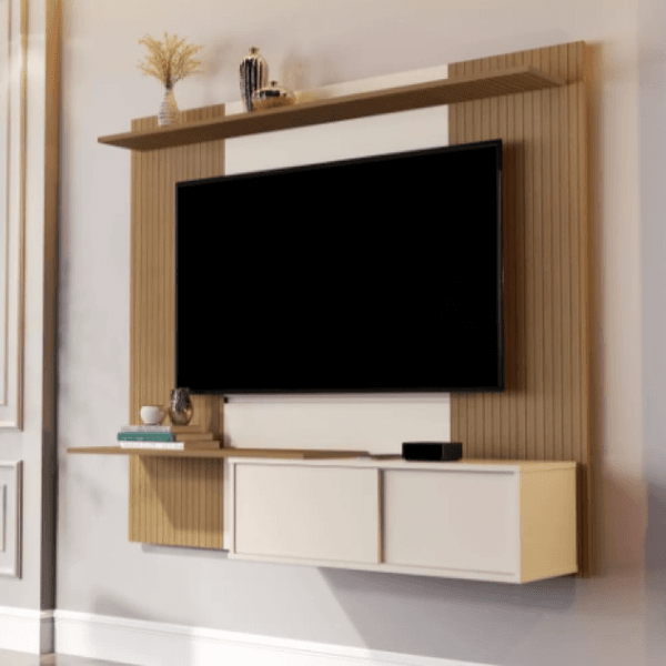 Painel 5059 para TV até 65" Elmo/Perola Jb Bechara