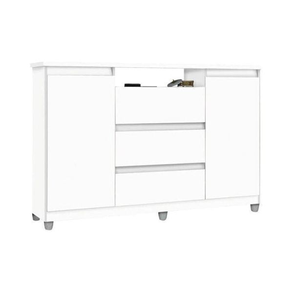 Comoda Venus 3 Gavetas 2 Portas Branco Primus