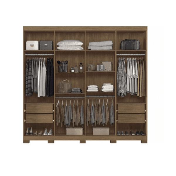Guarda Roupa Master New 8 Portas Jatoba Santos Andira