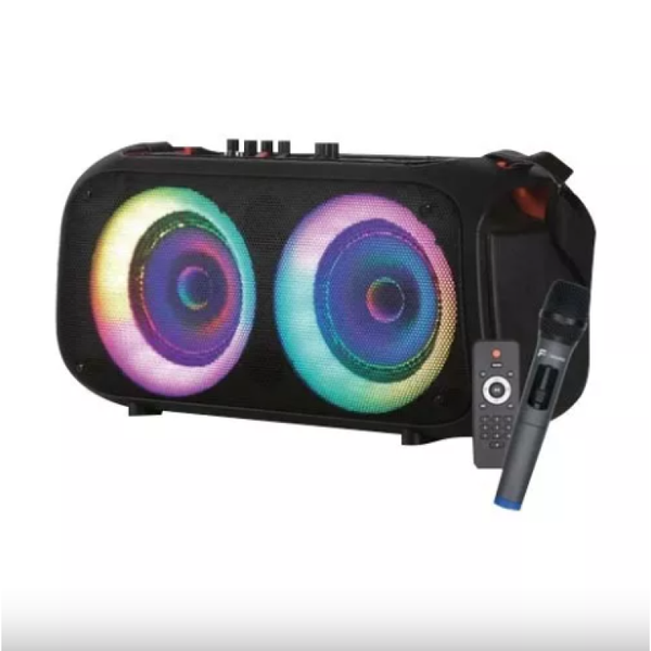 Caixa de Som Com Microfone e Controle LED FS-1068 800W F-Sound