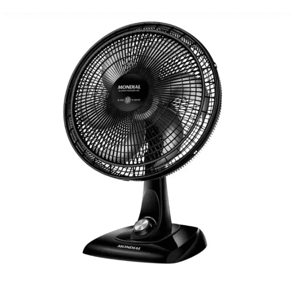 Ventilador de Mesa Mondial VSP-40 cm 6 pás 3 velocidades Super Power 127v Preto