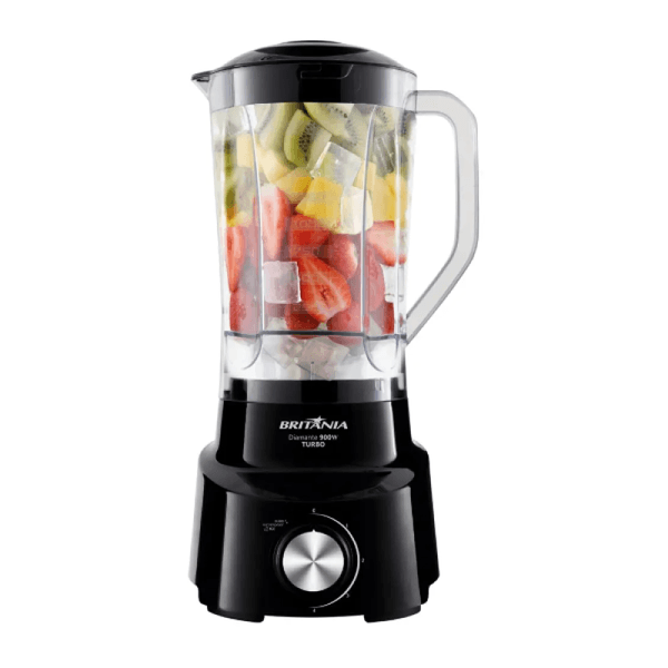 Liquidificador Britânia Diamante 800 4 Velocidades 2,6L 1050W Preto 110V