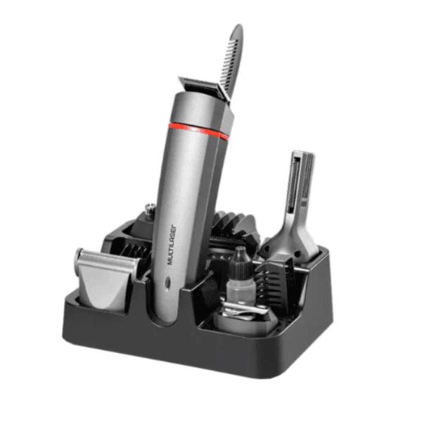 Aparador De Pelos 9 Em 1 Cinza EB11 Multilaser Bivolt