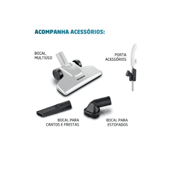 Aspirador de Pó Vertical Mondial AP-34 Turbo Cycle 2 em 1 110v