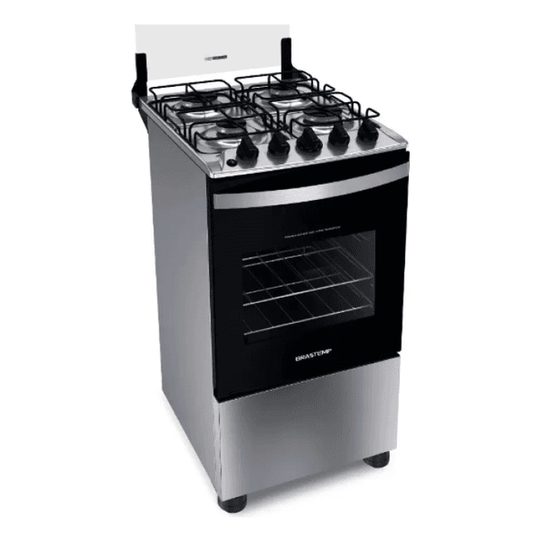 Fogão Brastemp 4 Bocas Inox BF04NBR CLEAN Bivolt