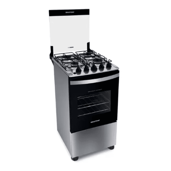 Fogão Brastemp 4 Bocas Inox BF04NBR CLEAN Bivolt