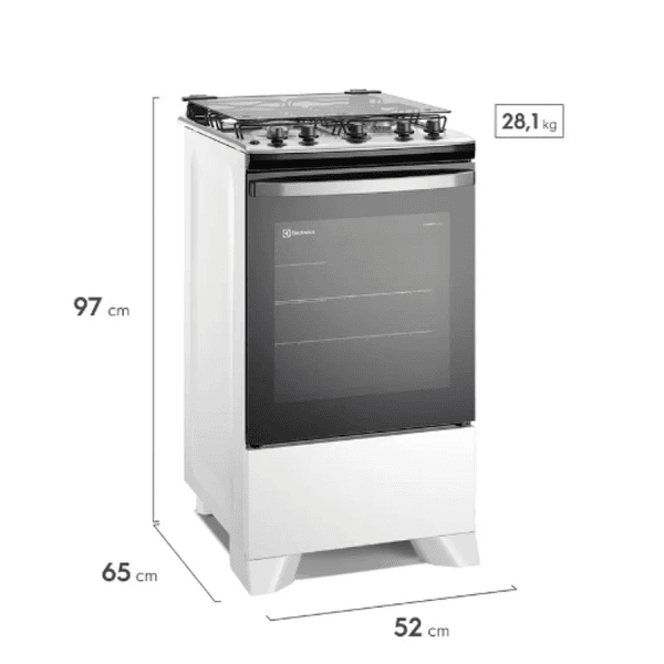 Fogão Electrolux 4 Bocas Efficient FE41B Branco Bivolt