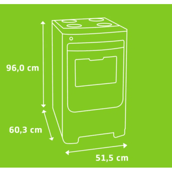 Fogão Consul 4 Bocas Branco Acendimento Automático CFO4NAB Bivolt