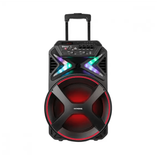Caixa Amplificada Mondial CM-400 400W Bluetooth USB Rádio FM