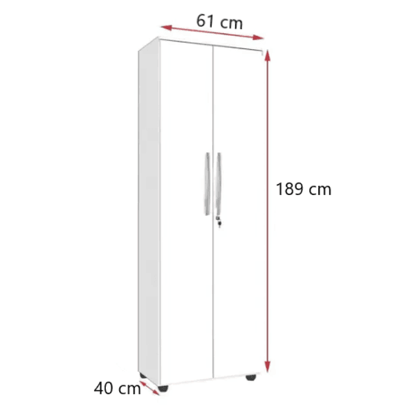 Armário Multiuso Cordoba 2 Portas Branco Primus