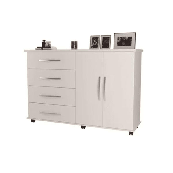 Cômoda Para Quarto 4 Gavetas Bali Branca Primus