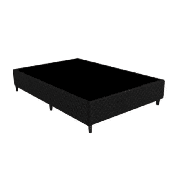 Base para Cama Box Casal Gazin Poliester Bordado 138X188 Preto