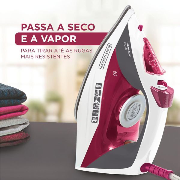 Ferro De Passar a Vapor FX2100 Black Decker Vermelho 127V