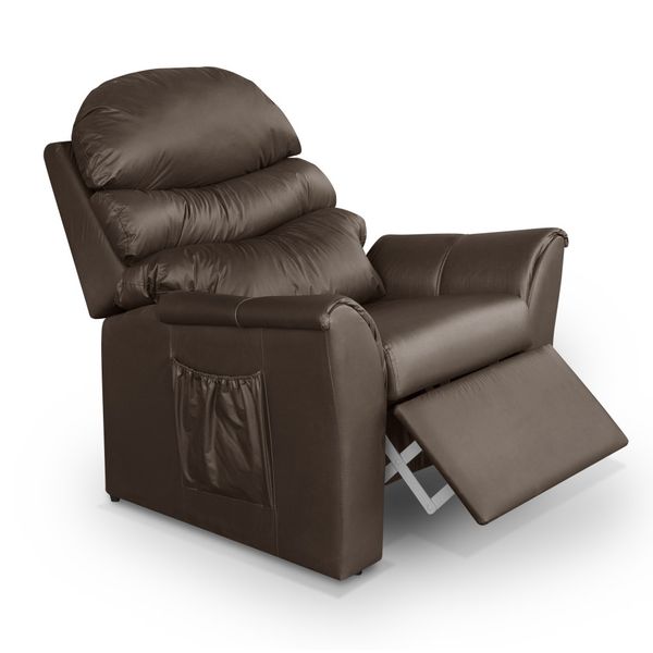 Poltrona do Papai Reclinável Ayla Courino Marrom