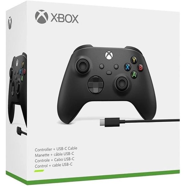 Controle xbox carbon black Semi novo 