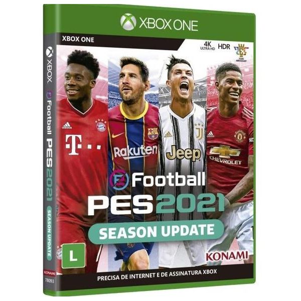 pes 21 xbox one semi novo 