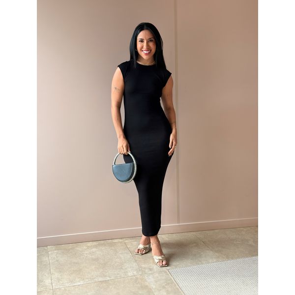 Vestido Longo Ligia Costas Nua PRETO