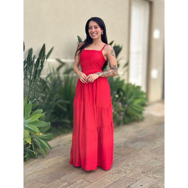 Vestido Longo Micaela VERMELHO