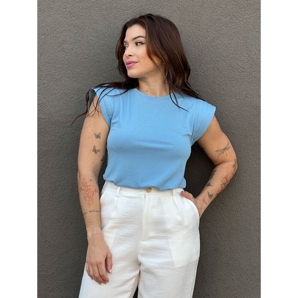 Blusa Muscle Tee Catarine AZUL CLARO
