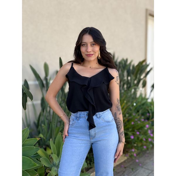 Blusa Bata Raquel PRETO