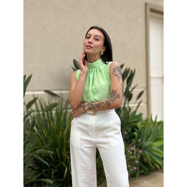 Blusa Geise Cavada VERDE PASTEL