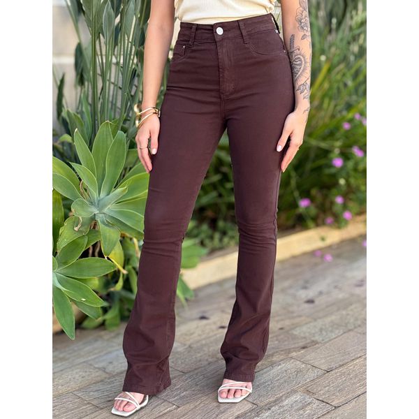 Calça Flare BootCut Carmen 2411 MARROM