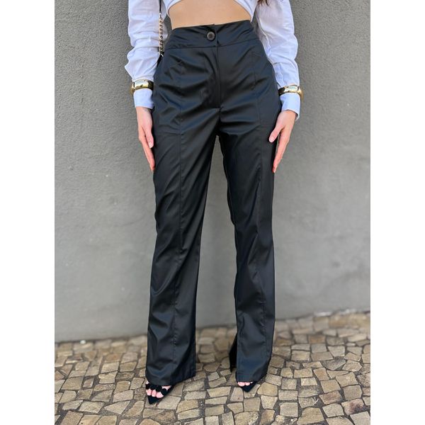 Calça Desire em Couro Fake PRETO