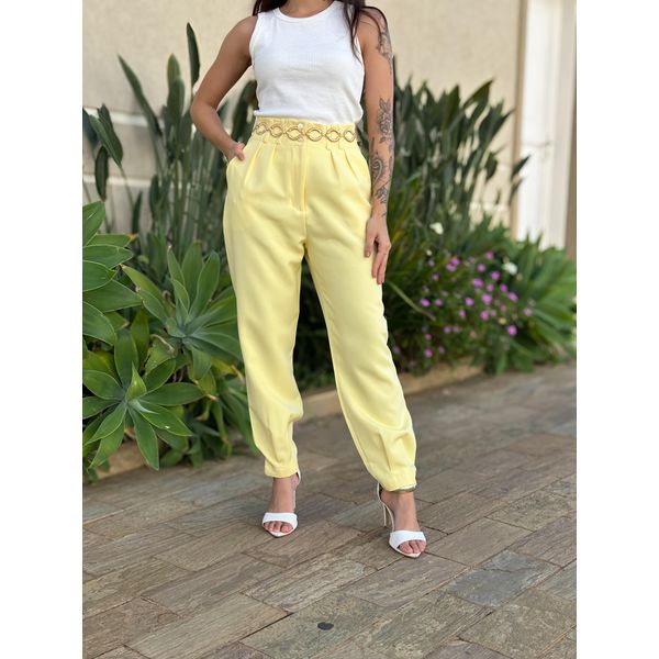 Calça Alfaiataria Noemi AMARELO