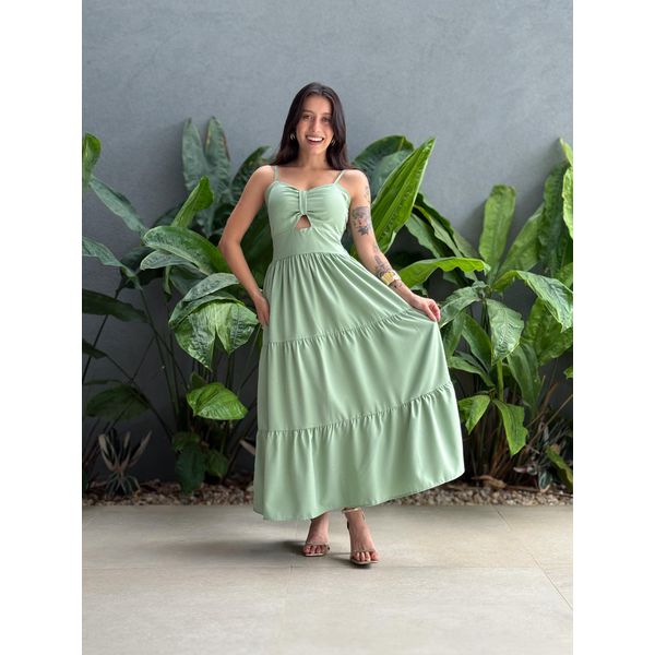 Vestido Midi Flavia VERDE MENTA