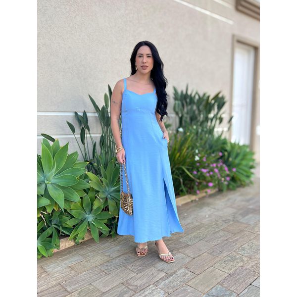 Vestido Midi Alane AZUL CLARO
