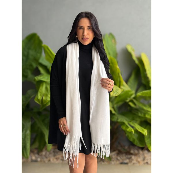 Cachecol em Lã OFF WHITE