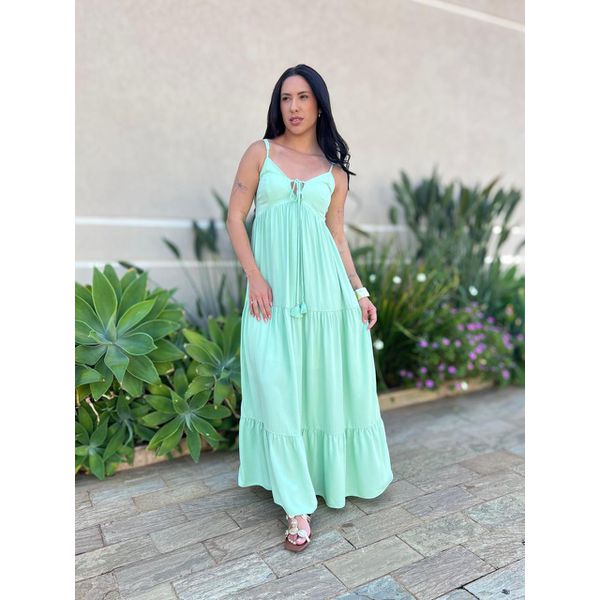 Vestido Longo Gleice VERDE CLARO