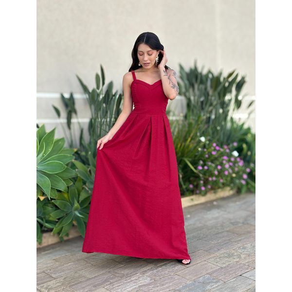 Vestido Longo Janete VERMELHO