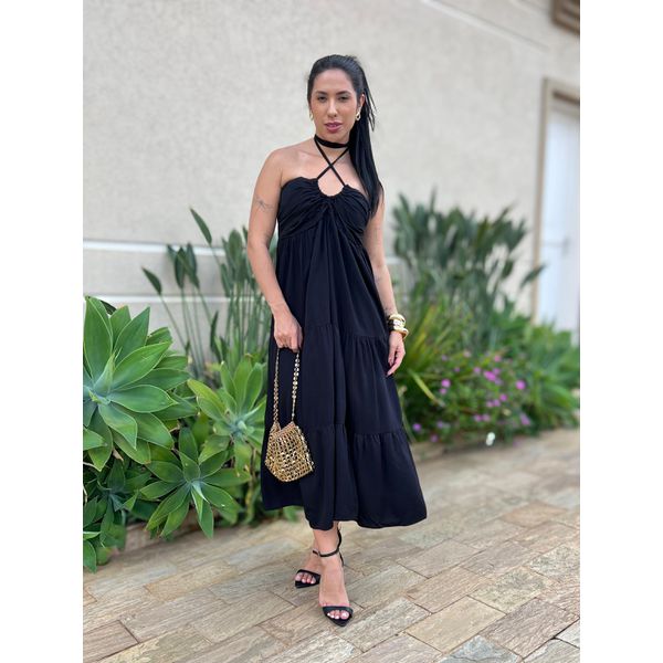 Vestido Midi Monica PRETO