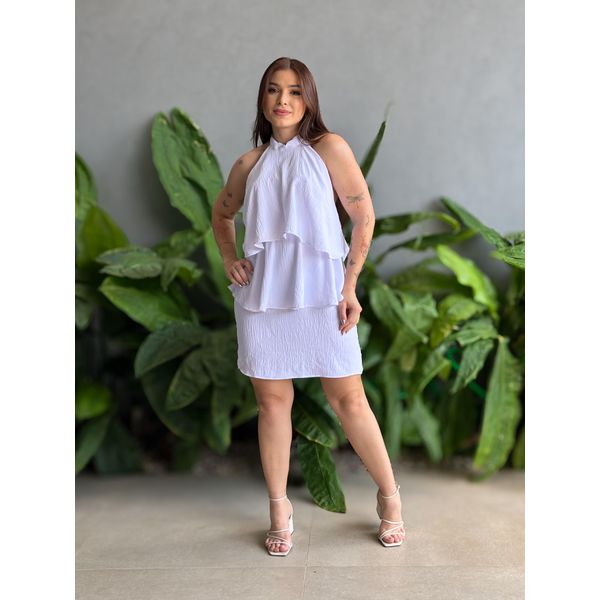 Vestido Babados Lavinia BRANCO