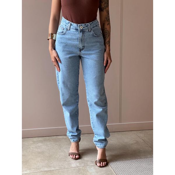 Calça Mom Jeans Nexxo 21 LAVAGEM MEDIA 