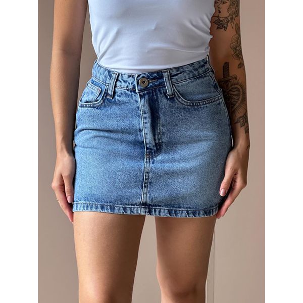 Saia Jeans Nexxo 07 LAVAGEM MEDIA 