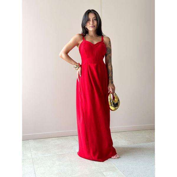 Vestido Longo Janete VERMELHO.