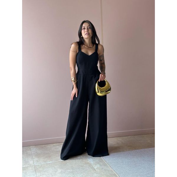 Macacão Longo Natália PRETO