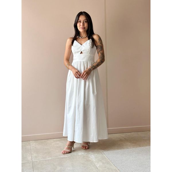 Vestido Midi Madalena OFF WHITE