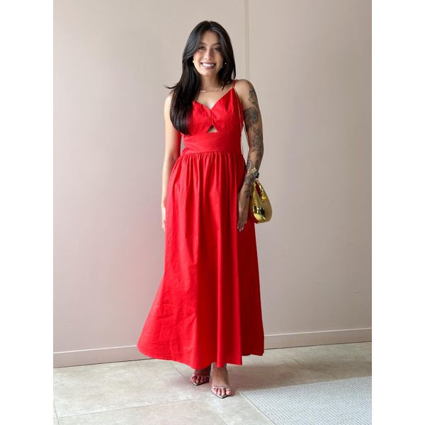 Vestido Midi Madalena VERMELHO