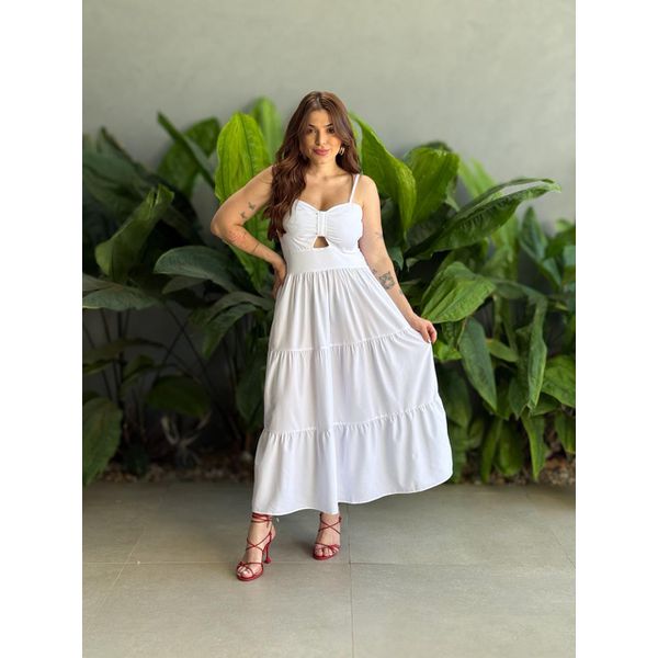 Vestido Midi Flavia BRANCO