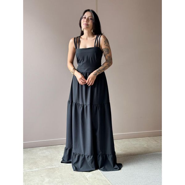 Vestido Longo Rosalia PRETO