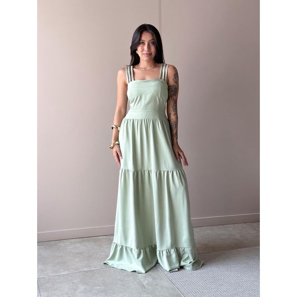 Vestido Longo Rosalia VERDE MENTA