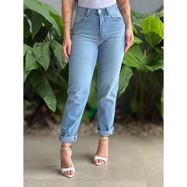 Calça Mom Jeans Nexxo 11 LAVAGEM MEDIA 