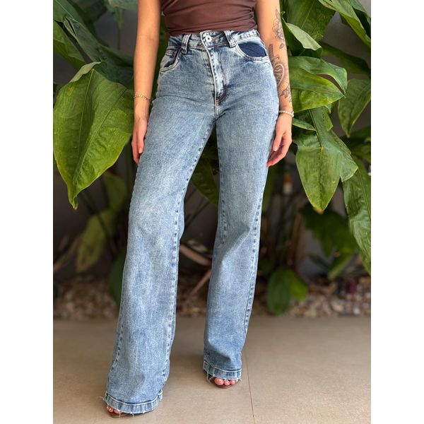 Wide Legg Nexxo 12 Com Elastano LAVAGEM CLARA 